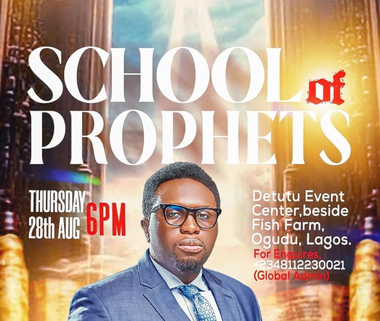 THURSDAY SCHOOL OF PROPHETS